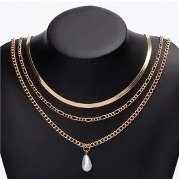 Jewelry - Seraphina Pearl Layered Necklace Gift Dainty Minimalist